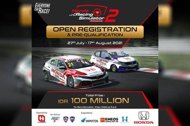 Honda Racing Simulator Championship Musim Kedua Digelar dengan Hadiah Total Rp 100 Juta HRSC 2021