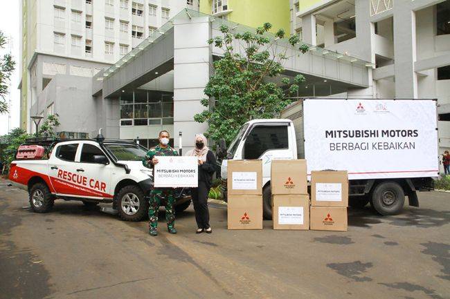 MMKSI Donasikan APD bagi Tenaga Kesehatan dan Mainan Anak di Wisma Atlet Mitsubishi CSR