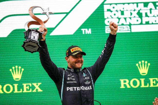 F1: Bottas Akhiri Puasa Kemenangan Setahun di GP Turki 2021, Verstappen Pimpin Lagi Klasemen Bottas Turki