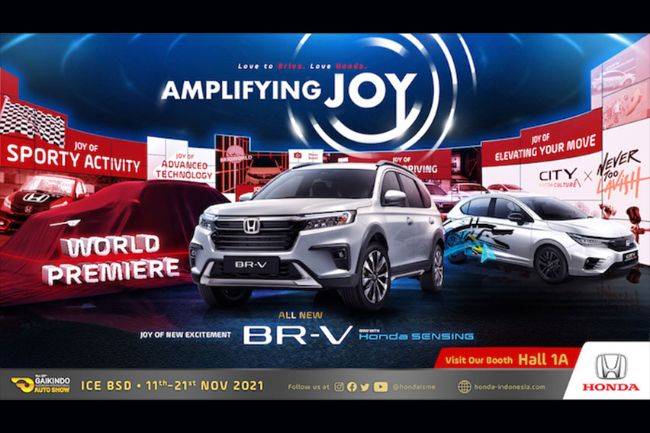 Honda Siapkan 24 Mobil di GIIAS 2021, Termasuk World Premiere Honda BR-V Honda GIIAS 2021
