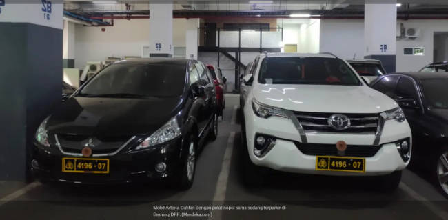 Anggota DPR Pakai Plat Nopol Milik Polri, Boleh? Mobil dinas Arteria Dahlan