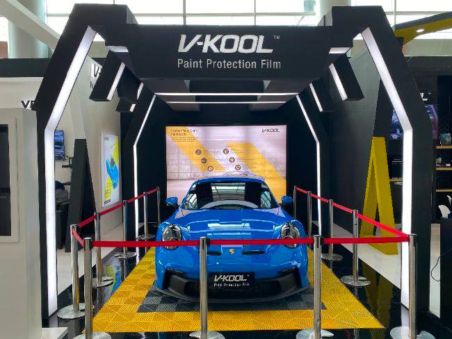 IIMS 2022: V-Kool Hadir Lagi di IIMS, Tebar Promo Kaca Film dan PPF booth V-Kool di IIMS 2022