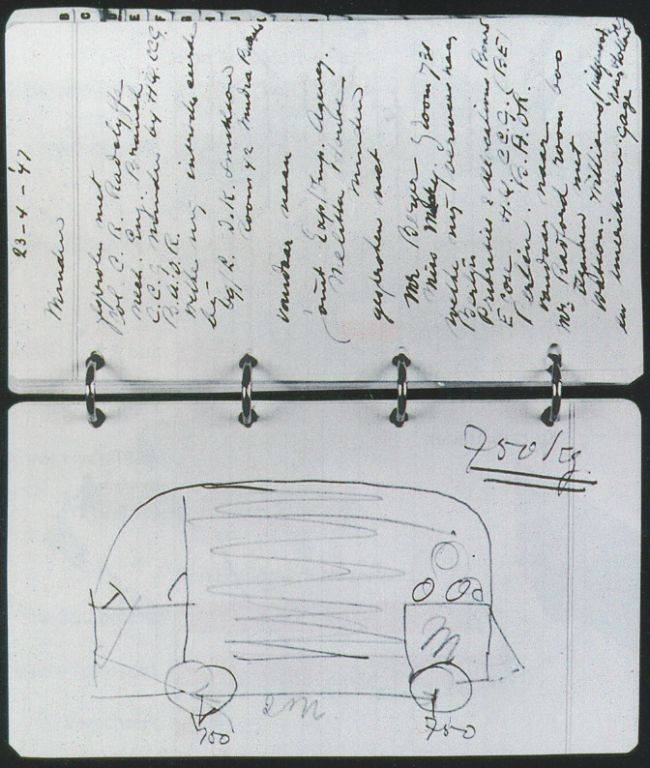 Sketsa cikal bakal MPV VW bus/kombi