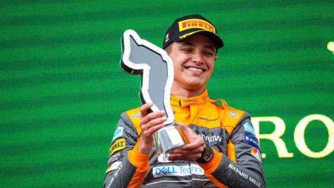 Lando Norris podium di Imola