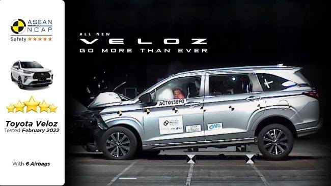Berkat TSS, All New Toyota Veloz Dapat 5 Bintang Dari ASEAN NCAP Toyota Veloz ASEAN NCAP