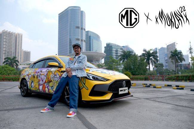 Kolaborasi MG x Muklay Tuangkan Karya Seni Edgy di Tubuh 5 GT MG 5 GT x Muklay
