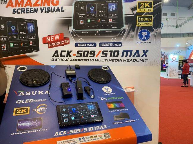 GIIAS 2022: Asuka Car TV Rilis 2 Head Unit Canggih, Punya Sensor CO2 dan Air Purifier Asuka Car TV GIIAS 2022