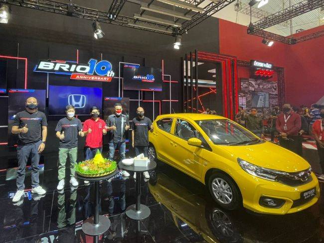 GIIAS 2022: Honda Brio Sudah Eksis 1 Dekade, Tahun Depan Punya Versi Elektrifikasi? 10 tahun Honda Brio