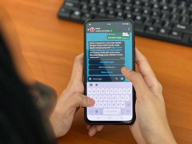 Honda Indonesia Luncurkan Layanan Virtual Personal Assistant, Namanya HANI Honda personal assistant