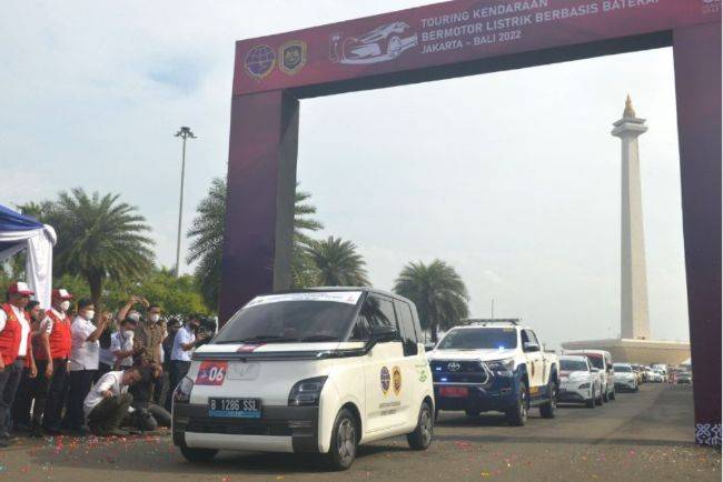 Sambut KTT G20, Kemenhub Ajak 20 Mobil Listrik Touring ke Bali Touring Mobil Listrk G20