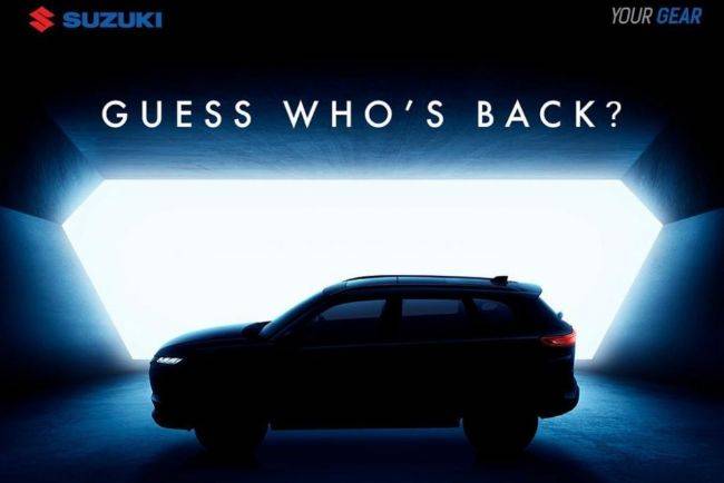 Muncul Teaser SUV Baru Suzuki Meluncur di IIMS 2023, Grand Vitara Terbaru? Suzuki Grand Vitara