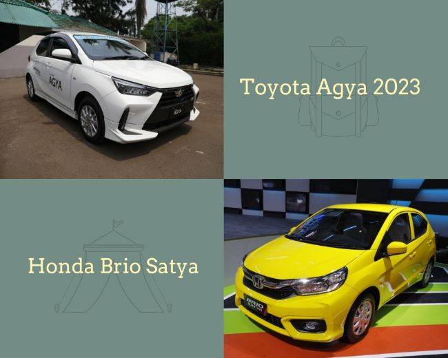 Komparasi Dua Jagoan LCGC, Honda Brio Satya Dan Toyota Agya 2023