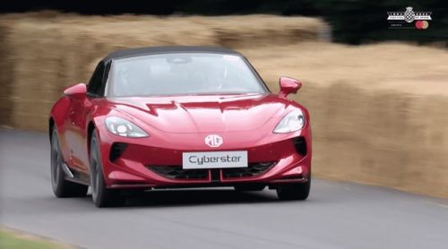 MG Cyberster Debut di Goodwood, Pertama Kali Digeber di Trek