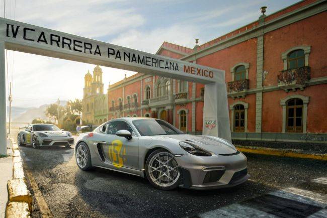 Cayman GT4 RS Edisi Khusus Ini Jadi Tribute Kesuksesan Porsche di Carrera Panamericana Porsche x TAG Heuer Carrea Panamericana Cayman GT4 RS