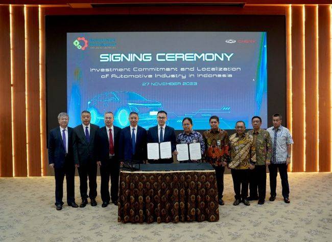 Chery Tegaskan Komitmen Lokalisasi Produk Elektrifikasi di Indonesia Chery LoI Elektrifikasi Indonesia