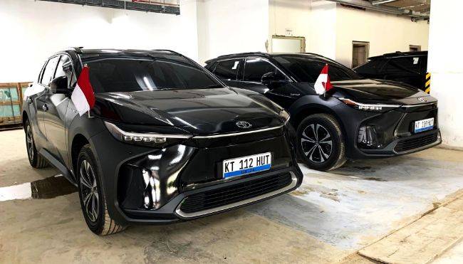 40 Unit Toyota bZ4X Dukung Upacara HUT RI Ke-79 di IKN Toyota bZ4X