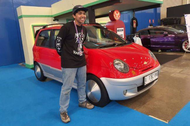 Rebecca, Cara Simple Arif Brata Dandani Chevrolet Spark Jadi Istimewa Modifikasi Chevrolet Spark Rebecca