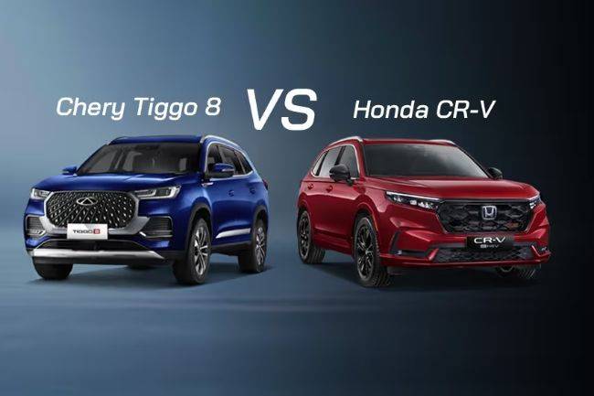 Adu Spek Chery Tiggo 8 dan Honda CR-V Turbo, Sengit Tapi Harga Beda Jauh Chery Tiggo 8 vs Honda CR-V Turbo