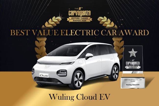 Carvaganza Editors' Choice 2024, Best Value Electric Car Award: Wuling Cloud EV Wuling Cloud EV