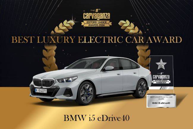 Carvaganza Editors' Choice 2024, Best Luxury Electric Car Award: BMW i5 eDrive40 BMW i5
