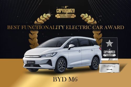 Carvaganza Editors' Choice 2024, Best Functionality Electric Car Award: BYD M6 Carvaganza Editors' Choice 2024, Best Functionality Electric Car Award: BYD M6
