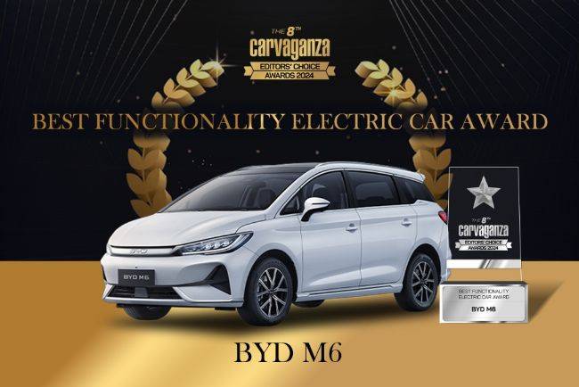Carvaganza Editors' Choice 2024, Best Functionality Electric Car Award: BYD M6 BYD M6