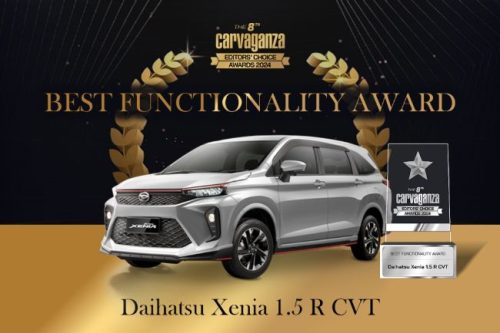 Carvaganza Editors' Choice 2024, Best Functionality Award: Daihatsu Xenia 1.5 R CVT Carvaganza Editors' Choice 2024, Best Functionality Award: Daihatsu Xenia 1.5 R CVT