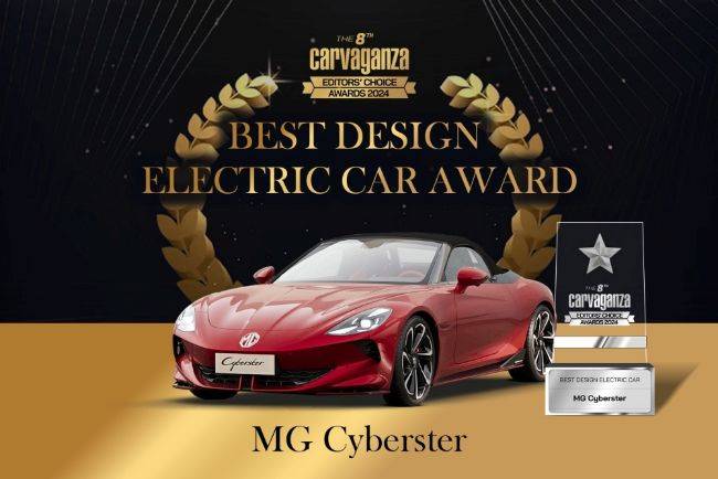 Carvaganza Editors' Choice 2024, Best Design Electric Car Award: MG Cyberster MG Cyberster