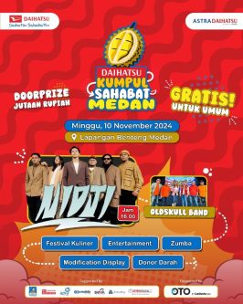 Daihatsu Kumpul Sahabat Medan 2024: Ajang Seru Akhir Pekan untuk Warga Tanah Deli Daihatsu Kumpul Sahabat Medan 2024: Ajang Seru Akhir Pekan untuk Warga Tanah Deli