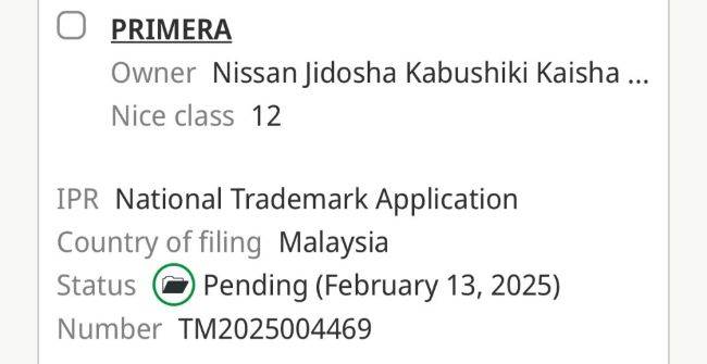 Paten Nissan Primera