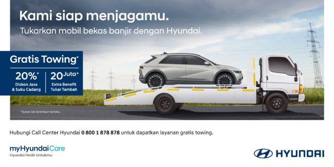 Hyundai Berikan Kemudahan dan Layanan Khusus Untuk Kendaraan Korban Banjir Bantuan Banjir Hyundai