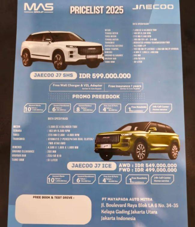 Jaecoo J7 SHS