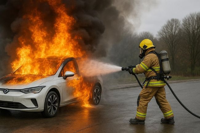 Kebakaran Mobil Listrik