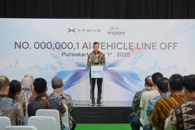 Line off ceremony Produksi Xpeng X9