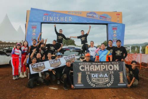 Raih Poin Tertinggi, Dewa United Motorsport Tampil Optimal di Kejurnas Sprint Rally 