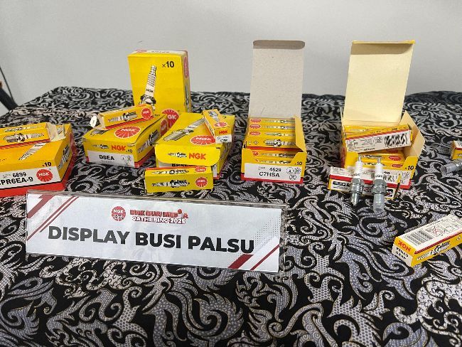 Pemusnahan Busi Palsu NGK