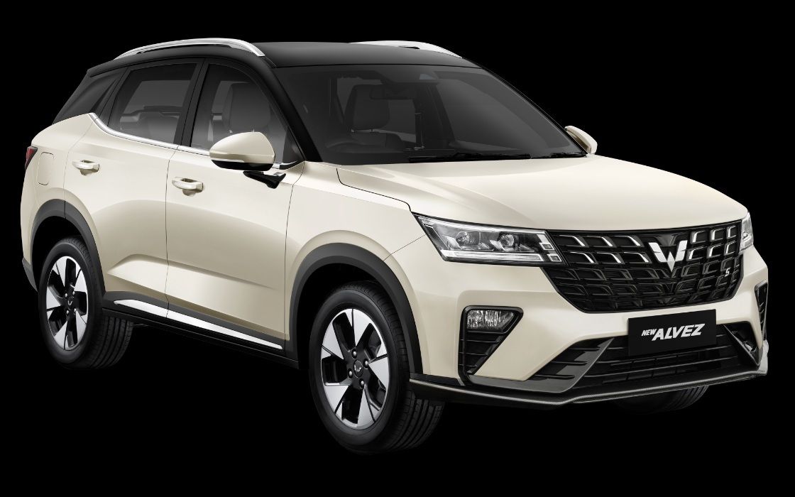 Tampak depan eksterior Wuling Alvez 2026.