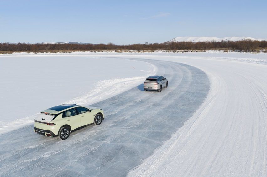 Changan Nevo Snow Test
