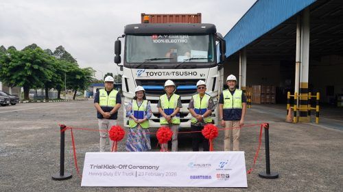 Terobosan Logistik Hijau di Jalur Emas, Kalista dan Toyota Tsusho Ujicoba Truk EV Heavy Duty