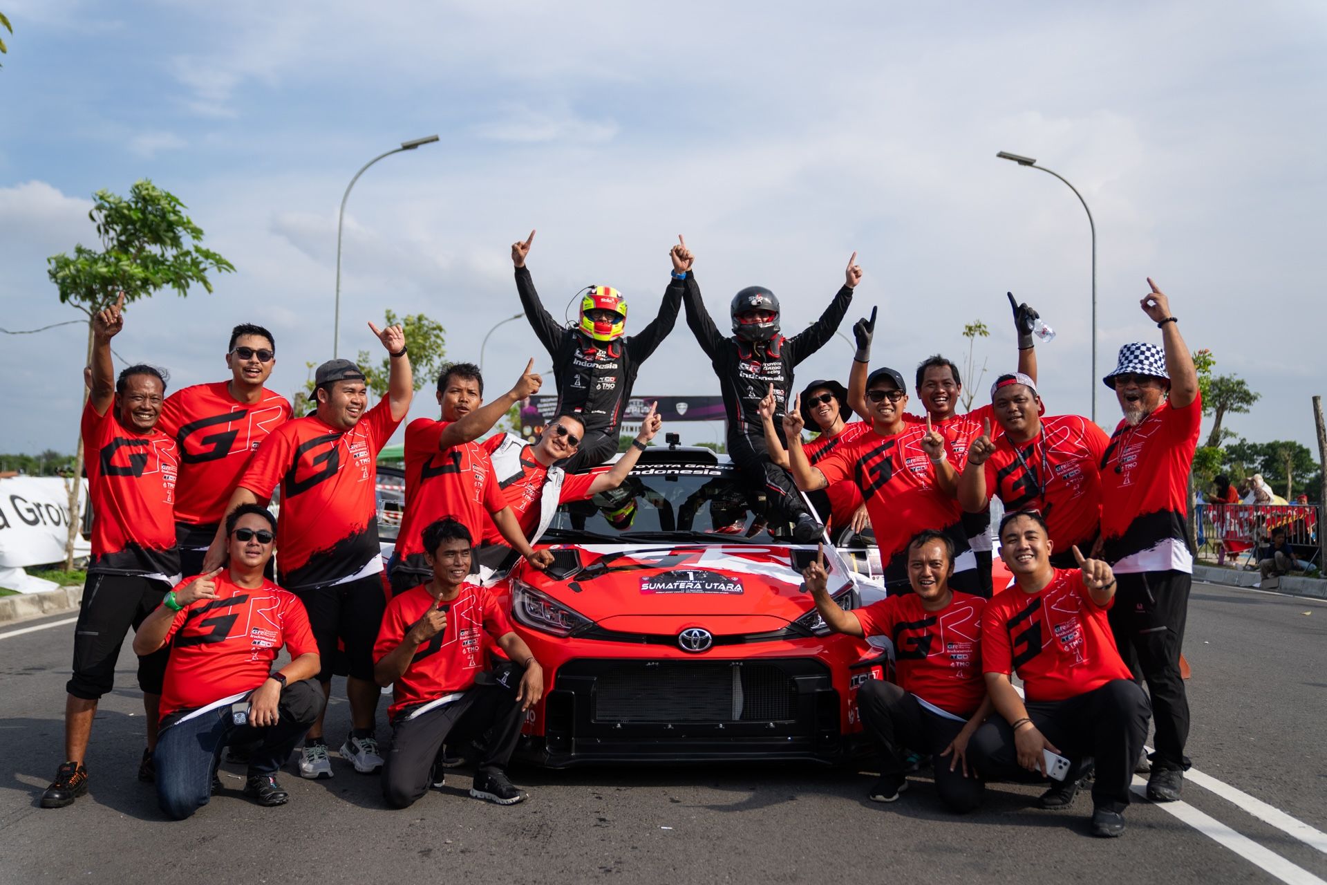 Tim Toyota Gazoo Racing Indonesia (TGRI) di Kejurnas Sprint Rally 2026 Seri Ke-1. 
