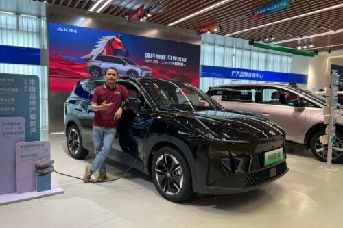 Terpajang Saudara Kandung Aion V dalam Wujud Toyota bZ3X di GAC Center Cina