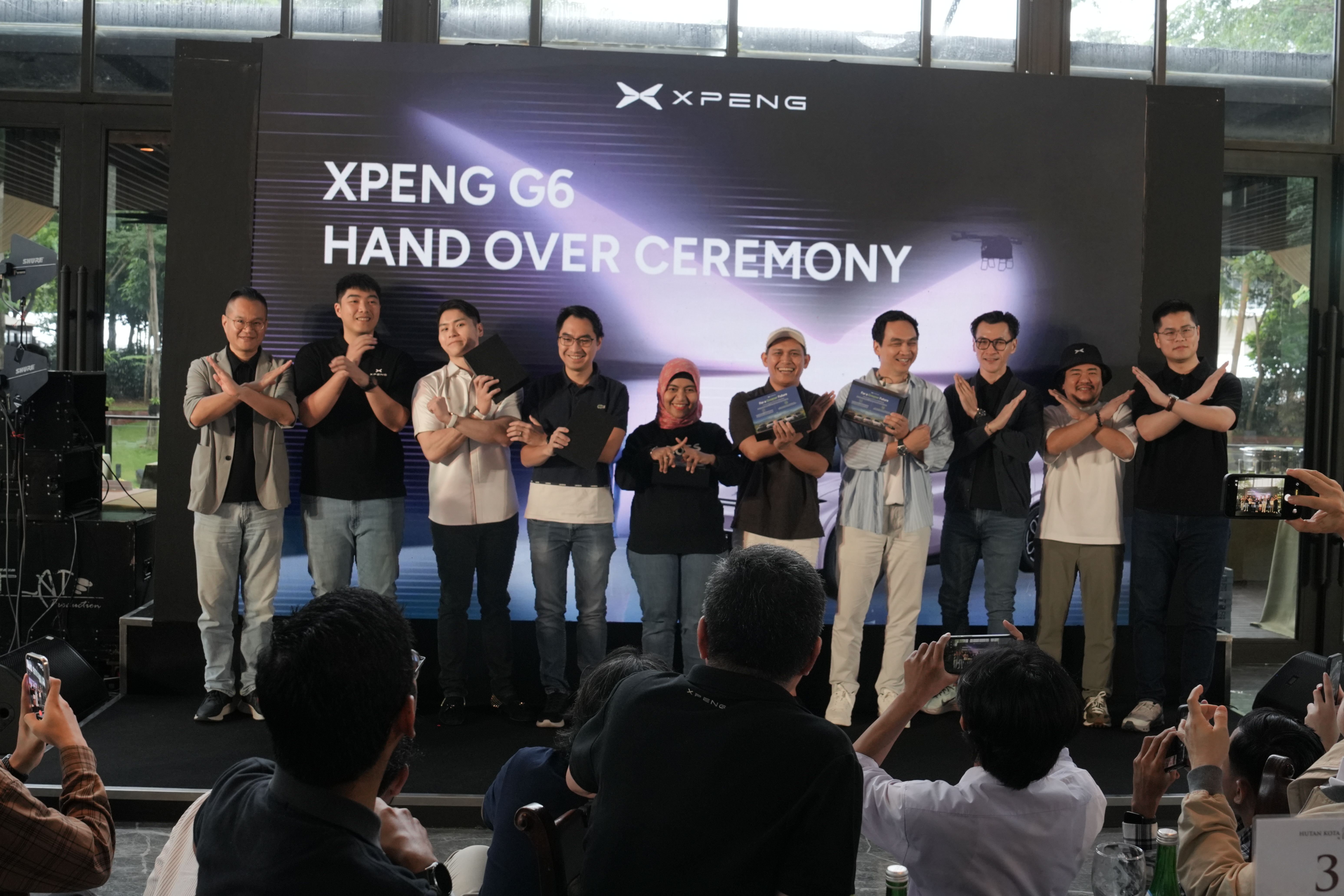 Seremoni penyerahan XPeng G6 di Jakarta.