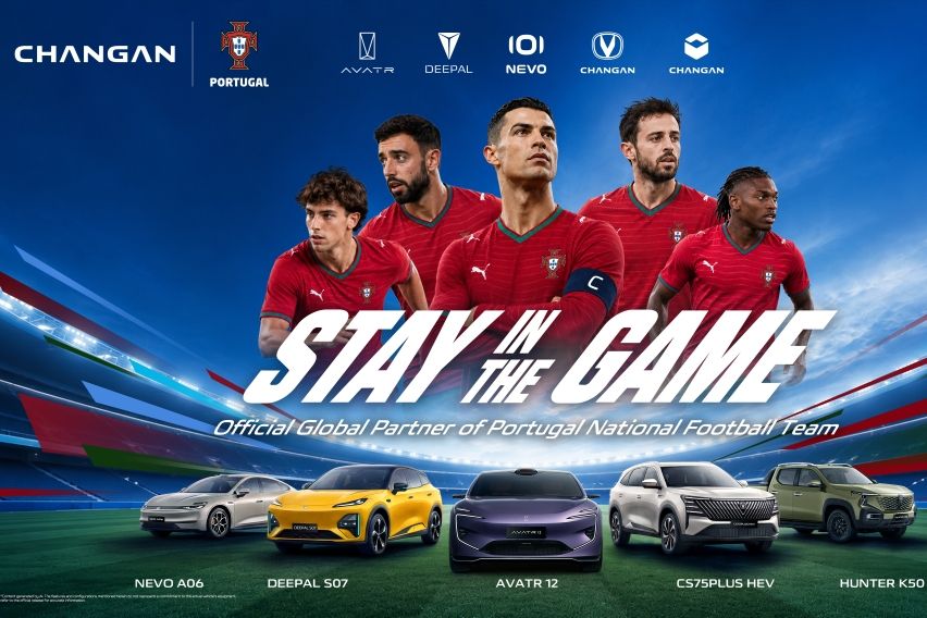 Kerjasama Changan dengan timnas sepakbola Portugal.