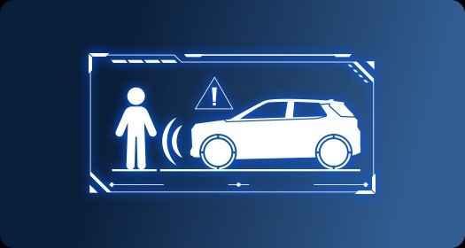 Ilustrasi fitur Collision warning & avoidance assist brake Daihatsu