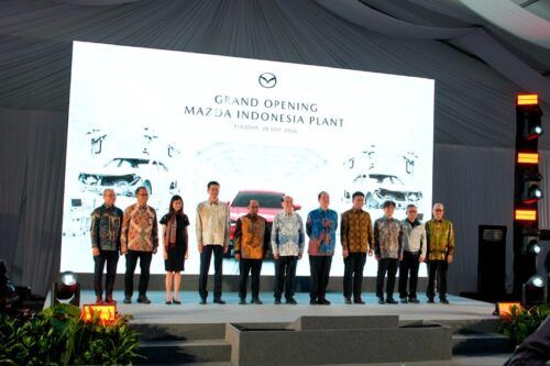 Pertegas Komitmen di Indonesia, PT EMI Resmikan Pabrik Mazda Indonesia Plant Berinvestasi Rp400 Miliar