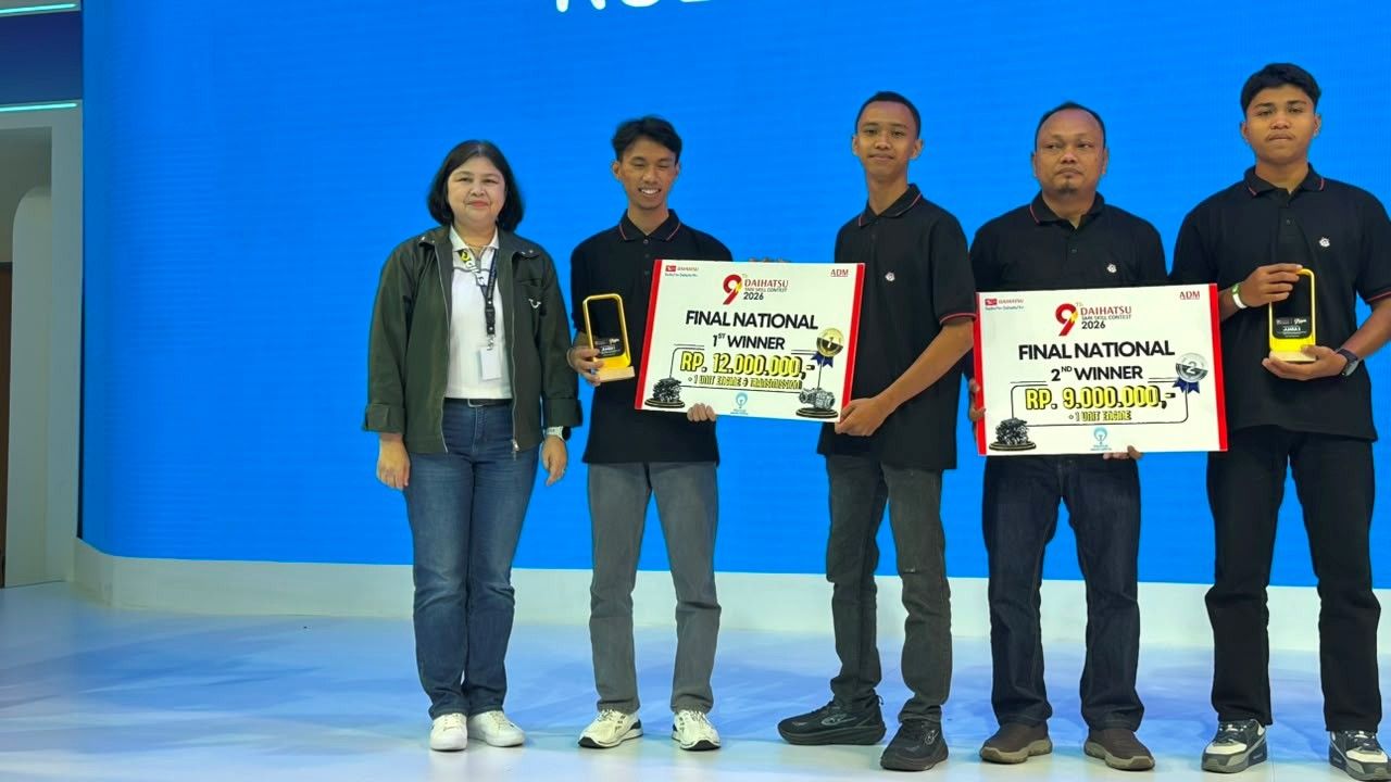 Juara ke-1 & Juara ke-2 Daihatsu SMK Skill Contest 2026. 