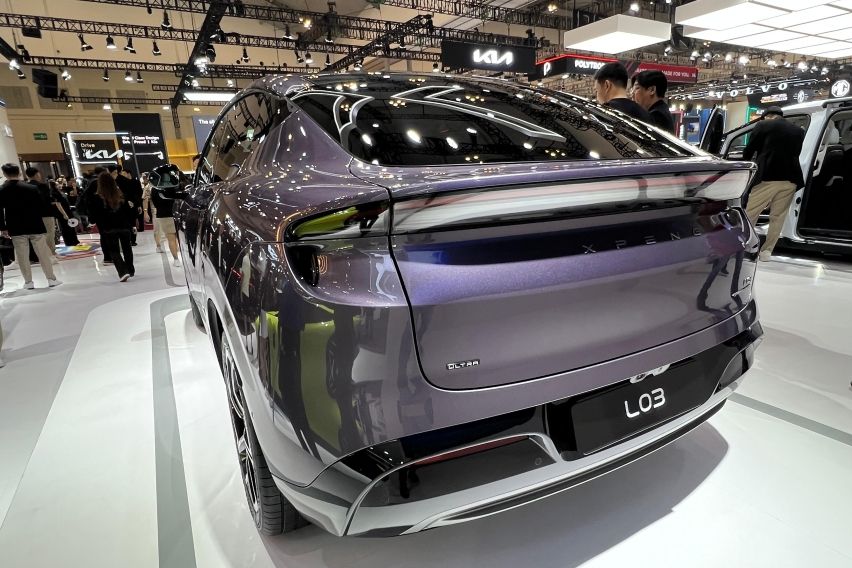 Eksterior belakang Xpeng L03 di GIIAS 2026. 