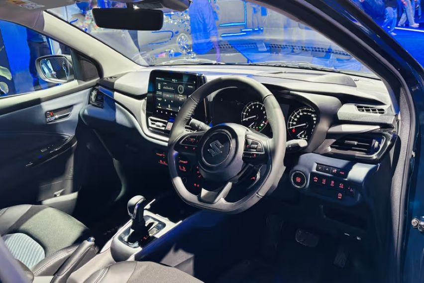 interior Suzuki Baleno 2026 India. 