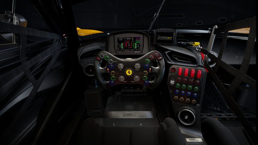 Interior Ferrari 296 GT Modificata. 