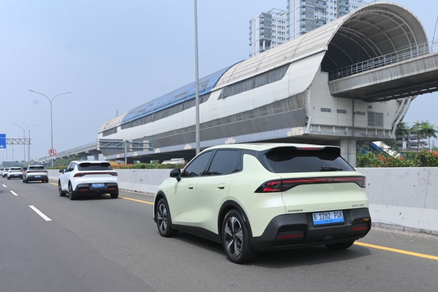 Eksterior belakang Changan Nevo Q05. 